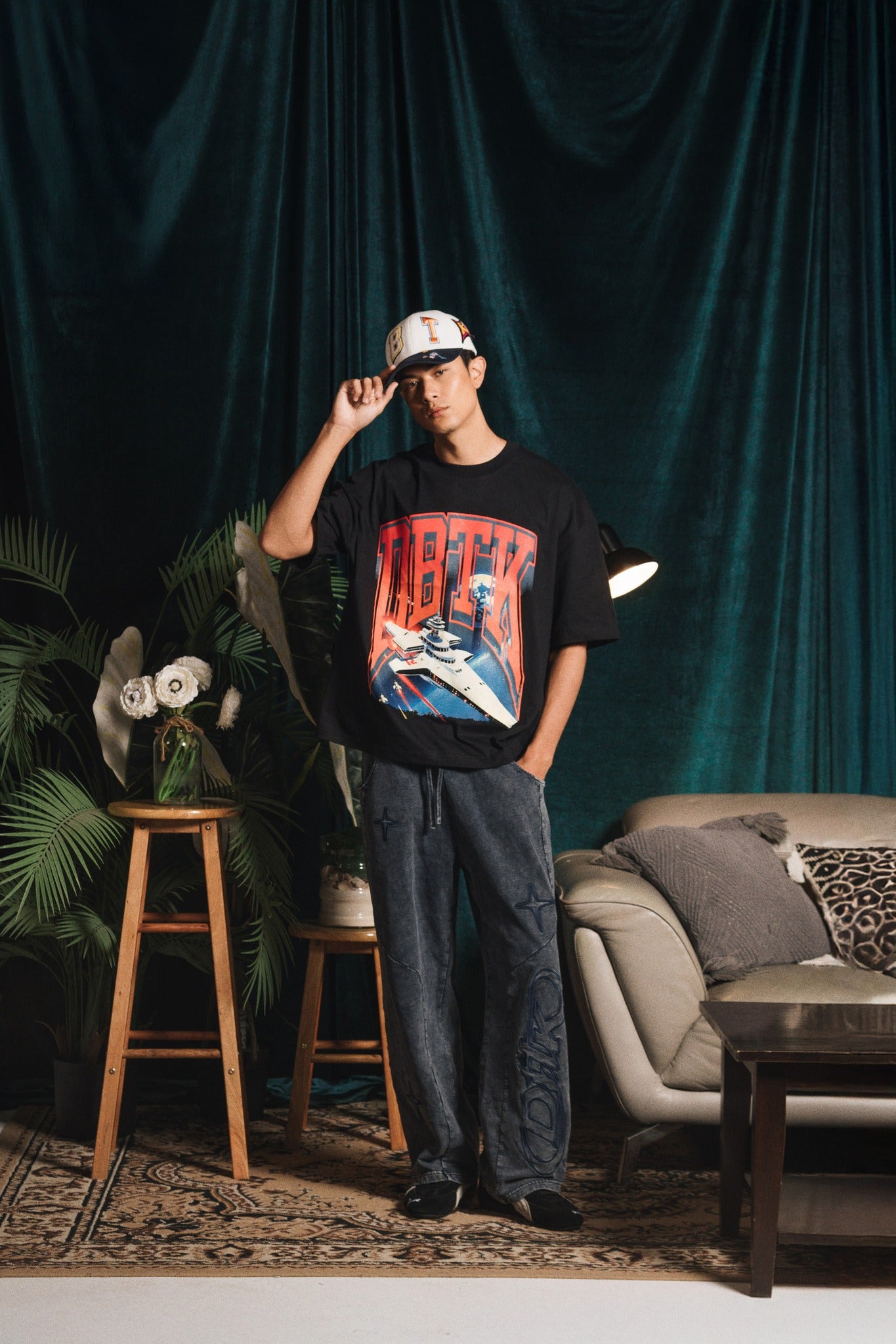 Athletic Space Tee (Black) image 1