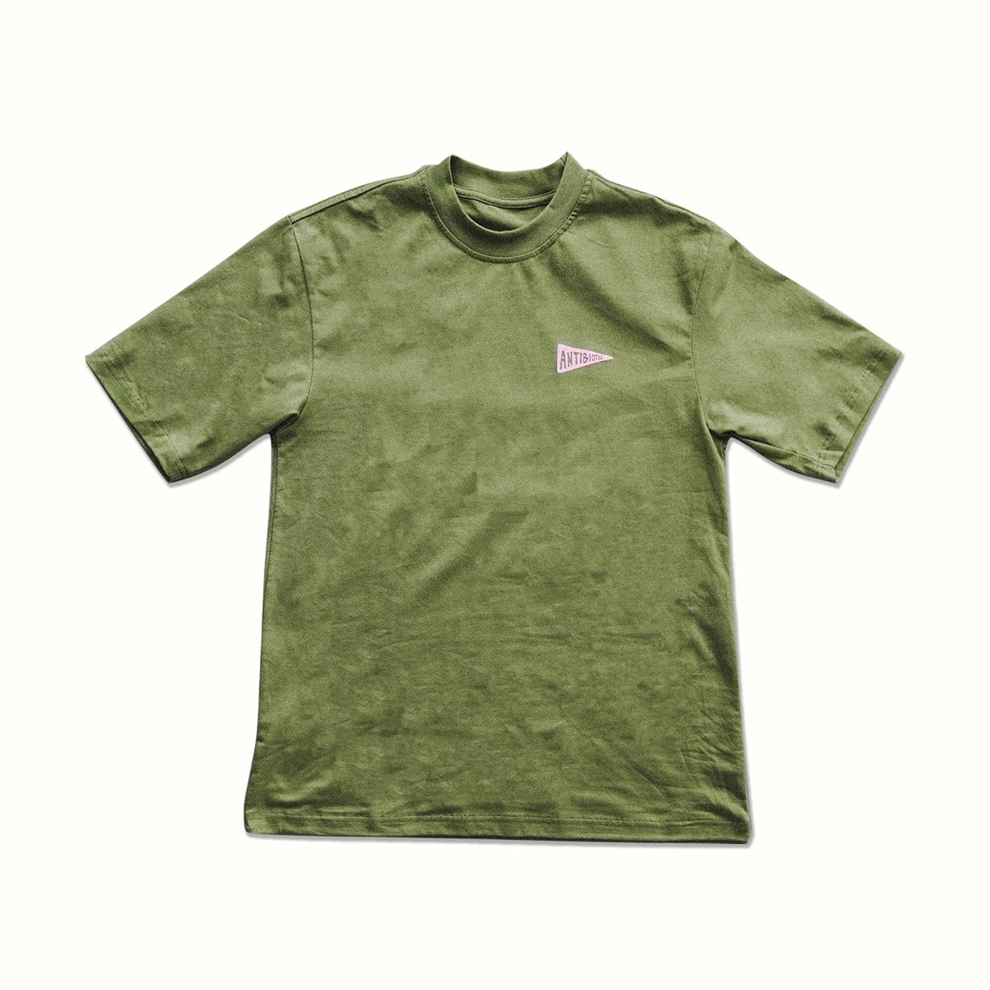 Face Graphic Tee (Green/Pink) image 1