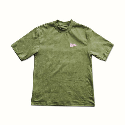 Face Graphic Tee (Green/Pink) image 1