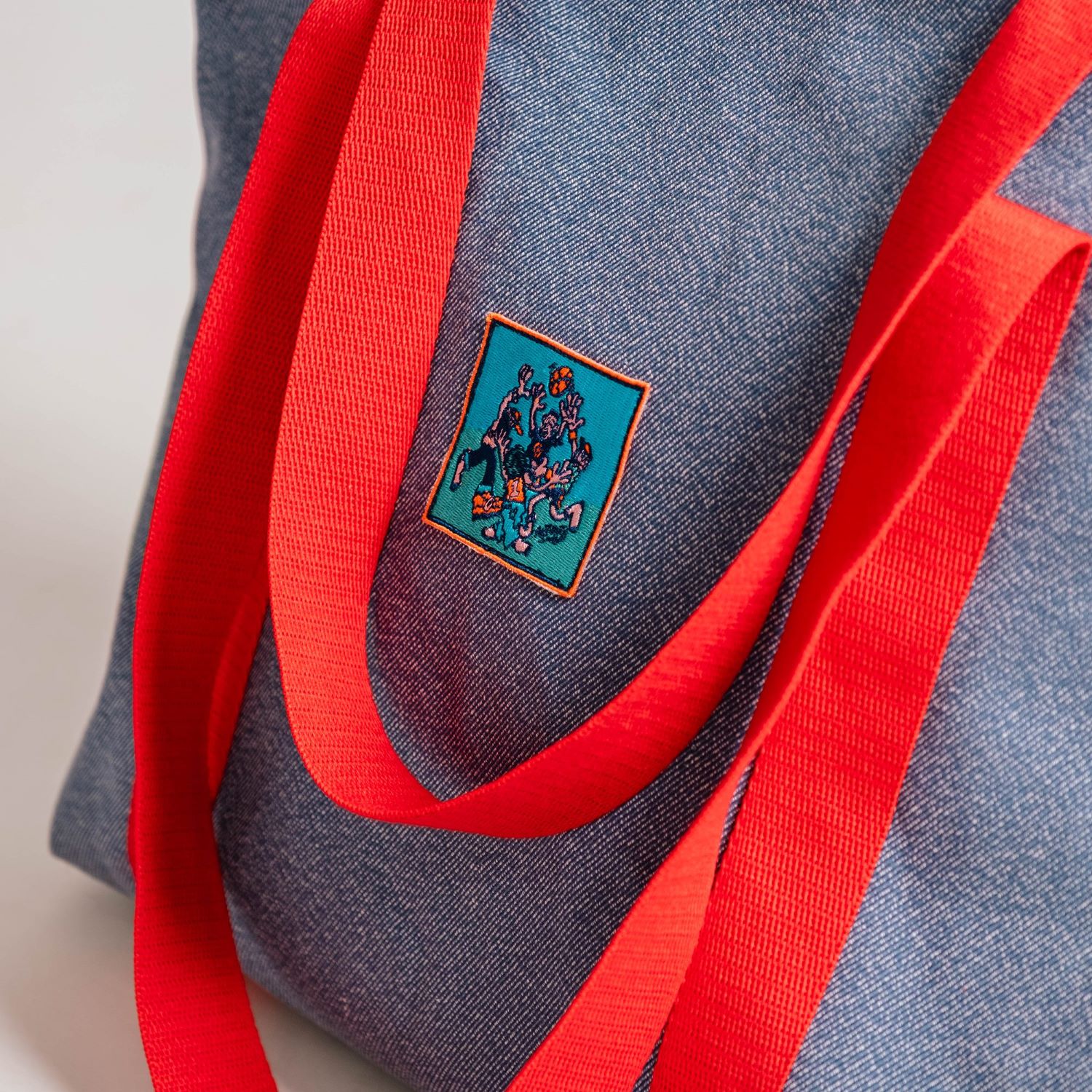 Denim Tote Bag image 3