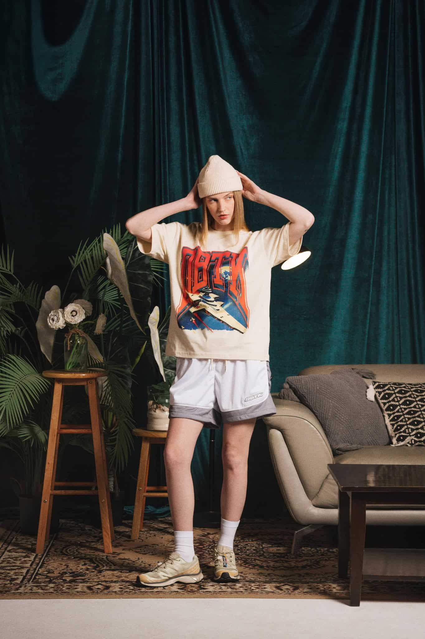 Athletic Space Tee (Cream) image 1