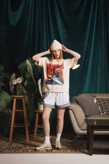 Athletic Space Tee (Cream) image 1