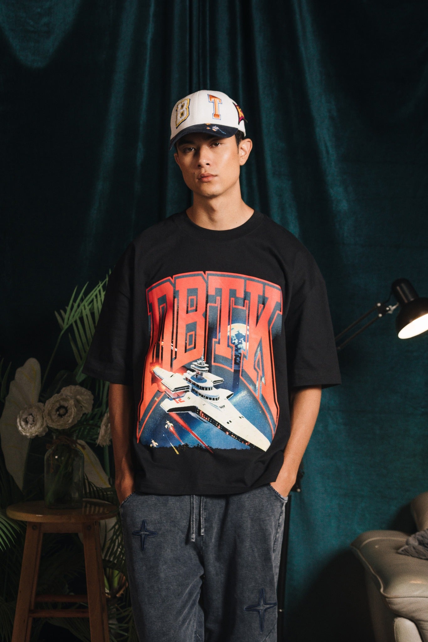 Athletic Space Tee (Black) image 2