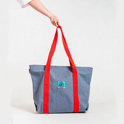 Denim Tote Bag image 1