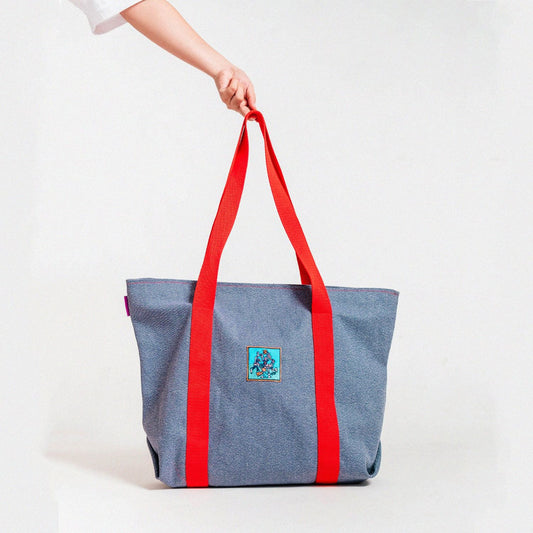 Denim Tote Bag image 1